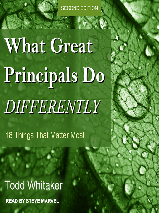 Title details for What Great Principals Do Differently by Todd Whitaker - Available